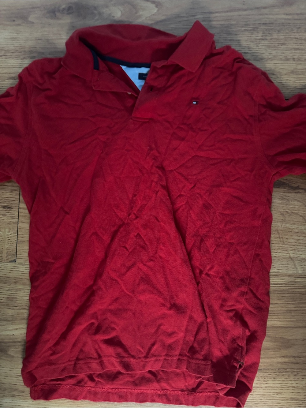 Tommy Hilfiger Red Short-Sleeve Polo